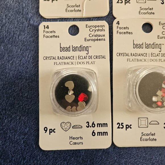 Bead Landing Crystal Radiance Flatback European Crystals‎ Set of 4 - Picture 3 of 4